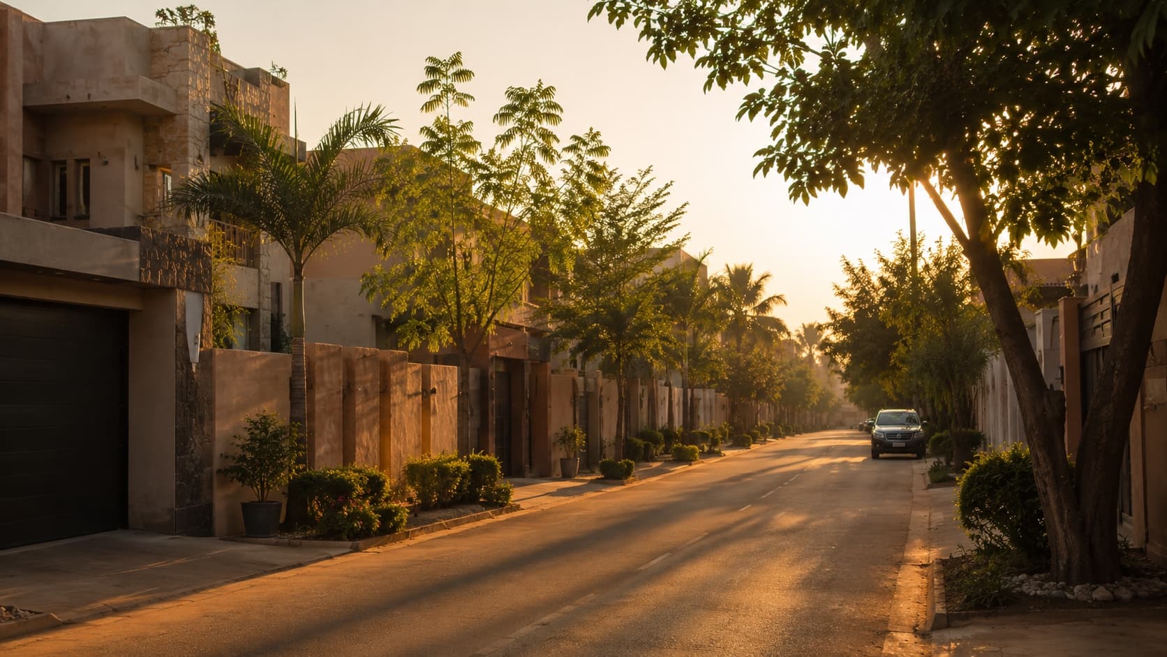 Quartier résidentiel à Ouagadougou